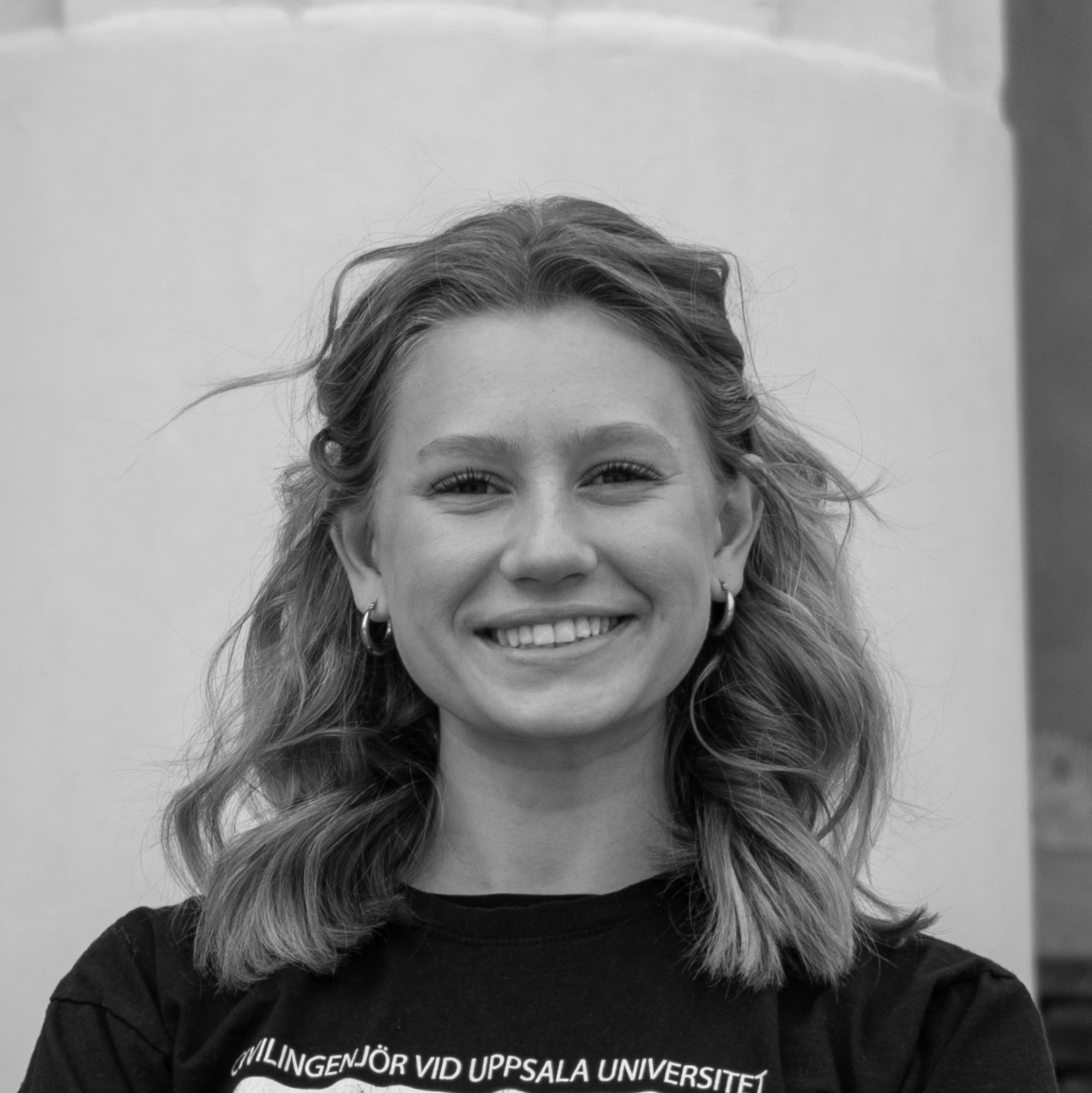 Porträtt av Julia Ledin, Studiesocialt ansvarig för STS-sektionen Uppsala