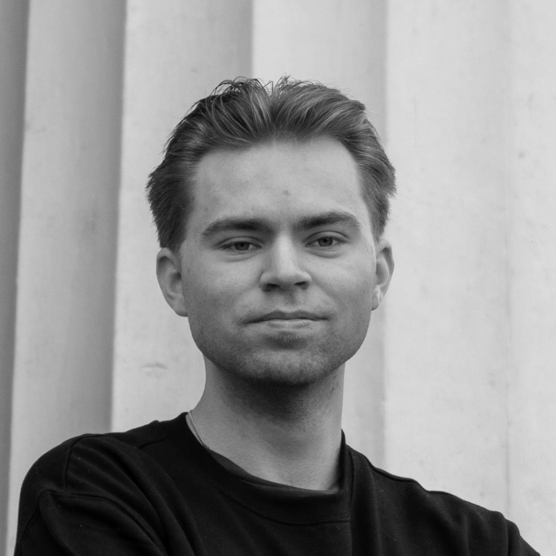Porträtt av Noel Synnerfalk, Ordförande för STS-sektionen Uppsala